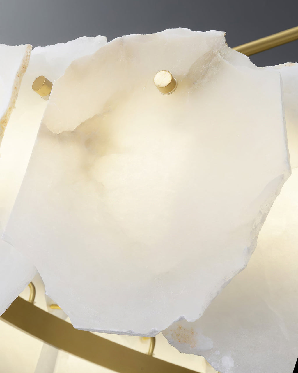 Burton Chandelier Alabaster Layered Halo