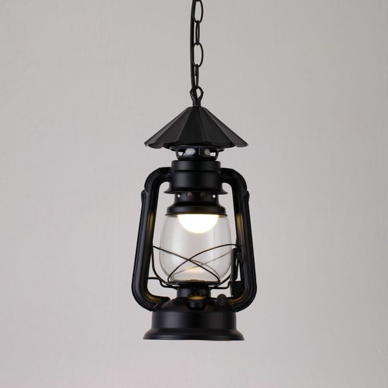 Silva Vintage Rustic Kerosene Pendant Light, 3 Color, 4 Style