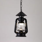 Silva Vintage Rustic Kerosene Pendant Light, 3 Color, 4 Style