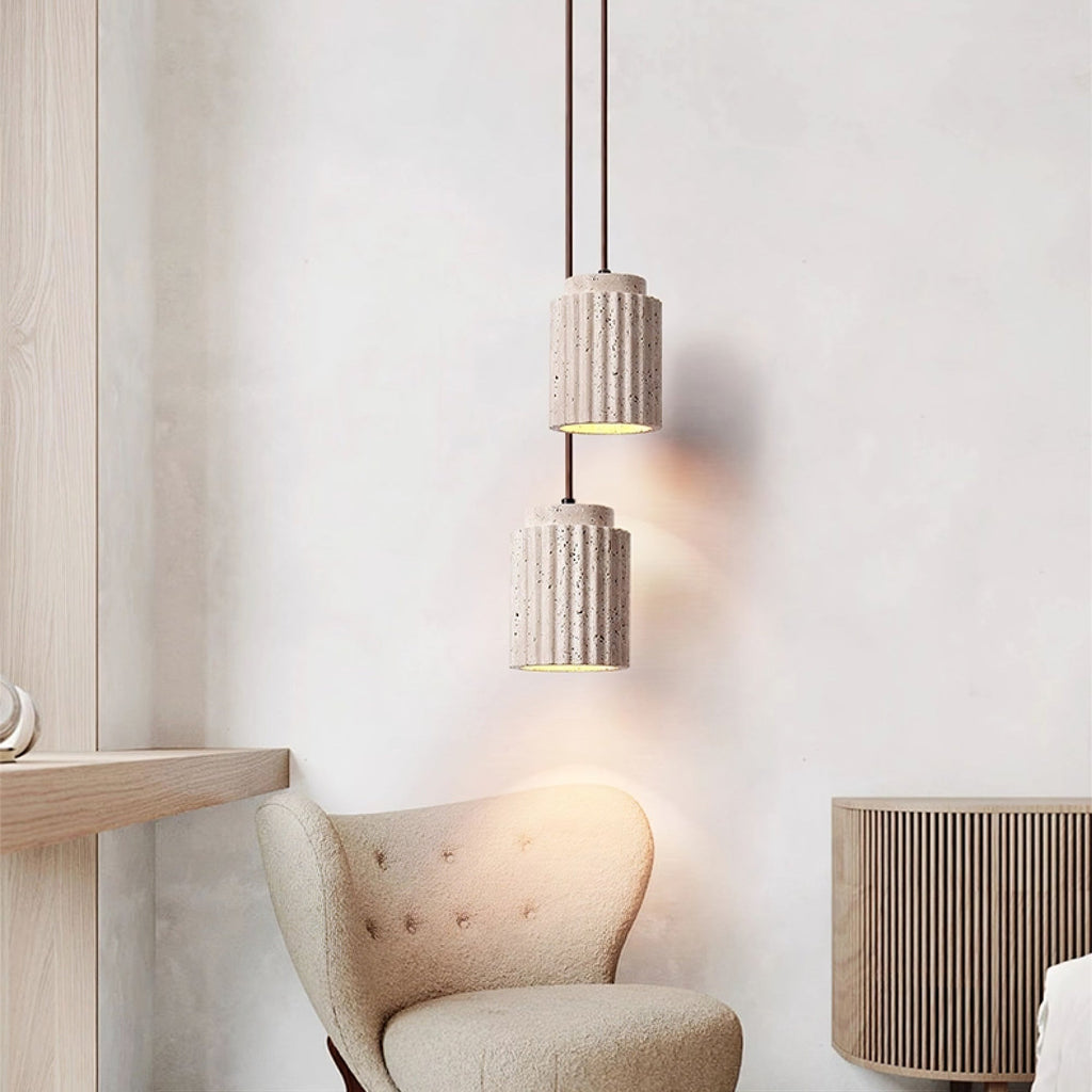 Mysolel Travertine Pendant Light