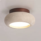 Ritta Mini Donut   Travertine Ceiling Light