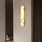 Lunaris Oval Alabaster Wall Light