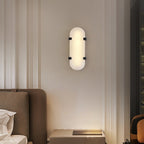 Lunaris Oval Alabaster Wall Light