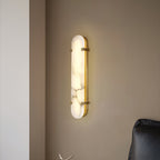 Lunaris Oval Alabaster Wall Light