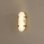 Lunaris Oval Alabaster Wall Light