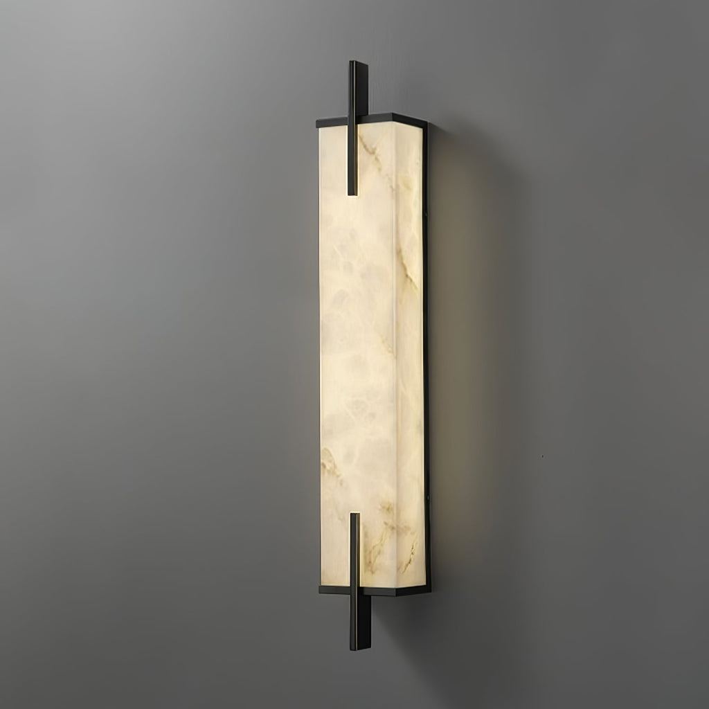 Aurcarir Rectangular Alabaster Wall Light