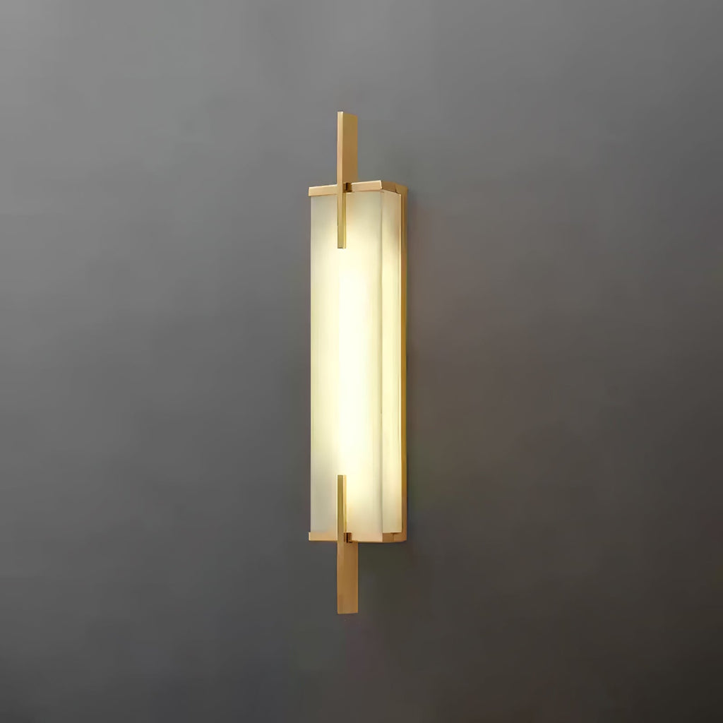 Aurcarir Rectangular Alabaster Wall Light