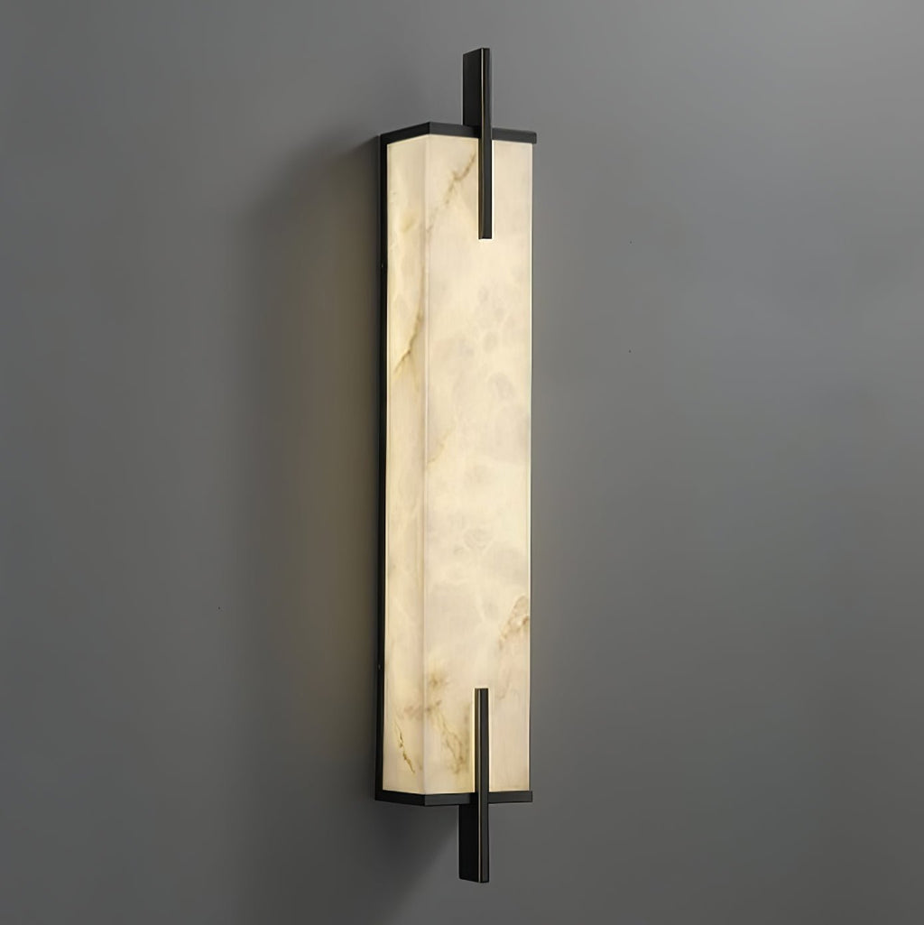 Aurcarir Rectangular Alabaster Wall Light