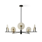 Callisto Chandelier Alabaster Moon Discs