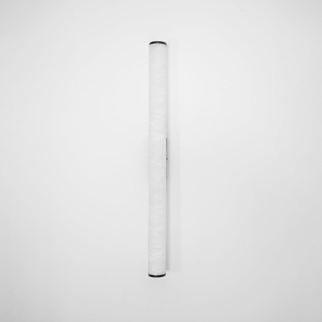 Kristy Alabaster  Vertical Cylindrical Wall Lamp