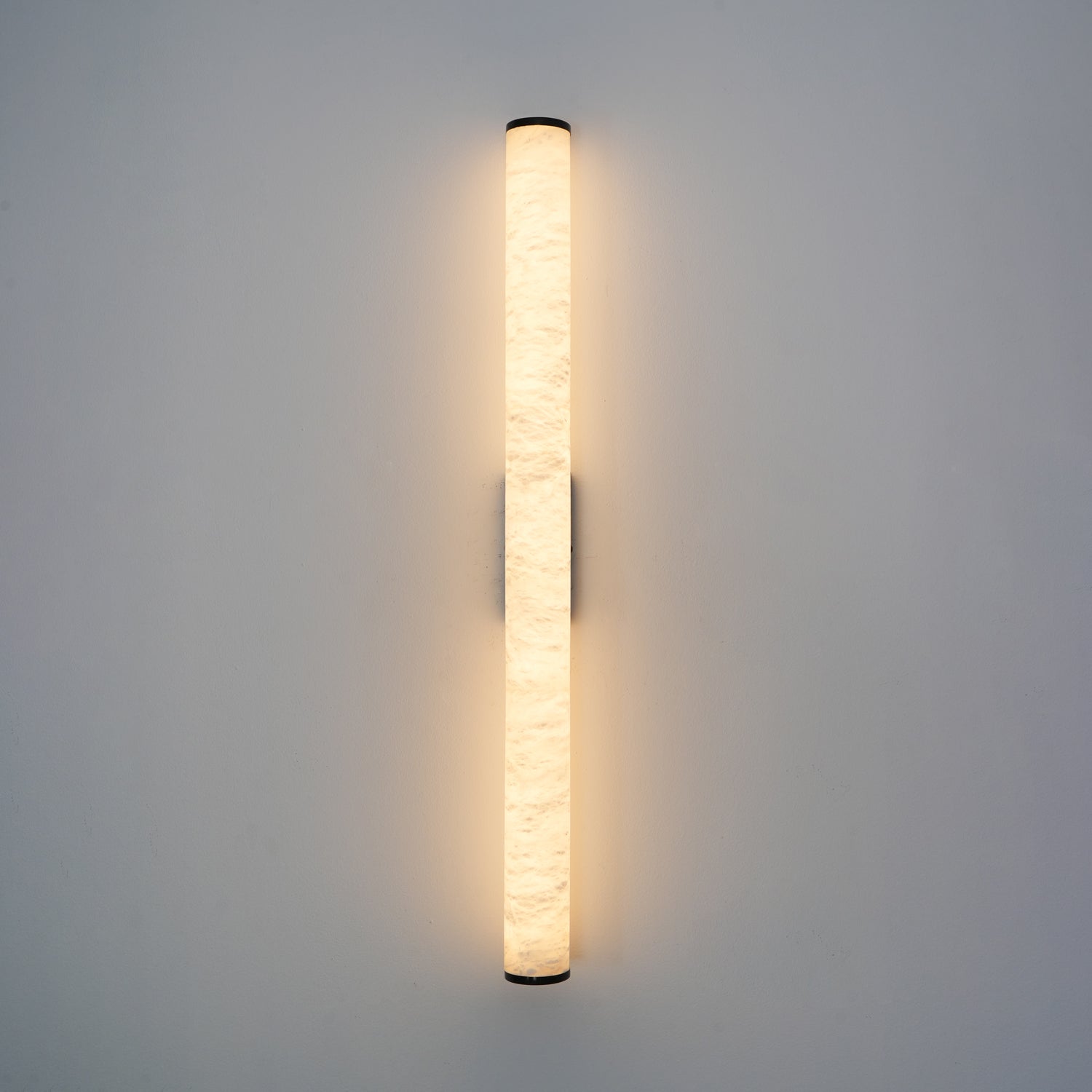 Klyr Alabaster Vertical Cylindrical Wall Lamp
