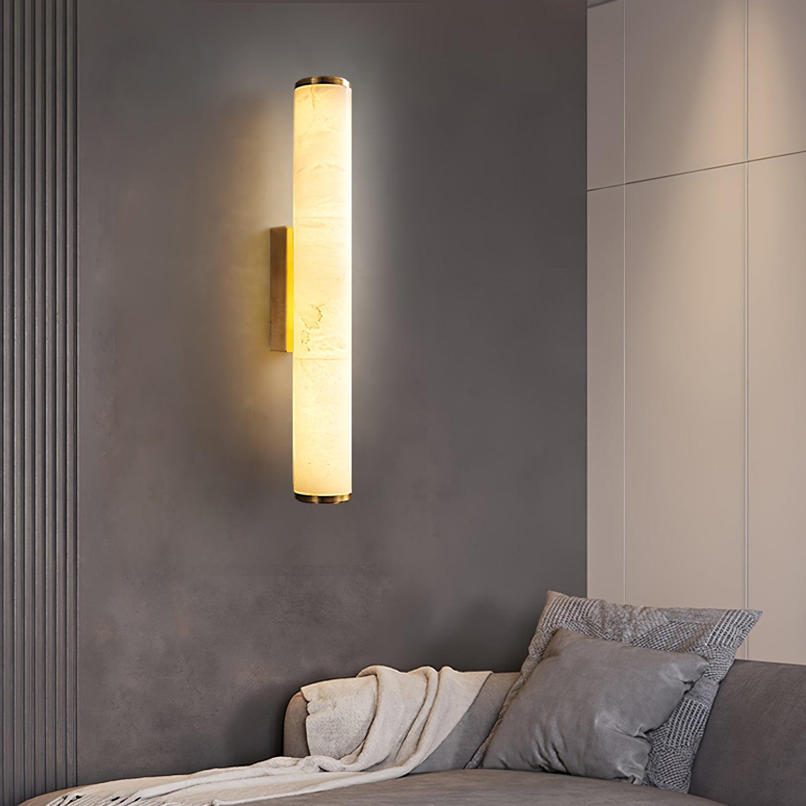 Nyvynor Rectangular Alabaster Wall Light