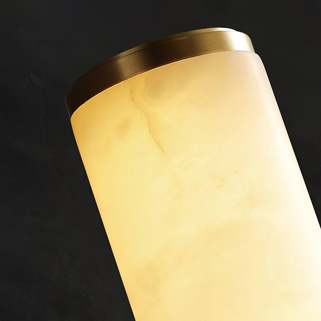 Klyr Alabaster Vertical Cylindrical Wall Lamp