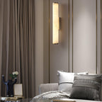 Klyr Alabaster Vertical Cylindrical Wall Lamp