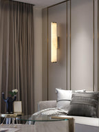Nyvynor Rectangular Alabaster Wall Light