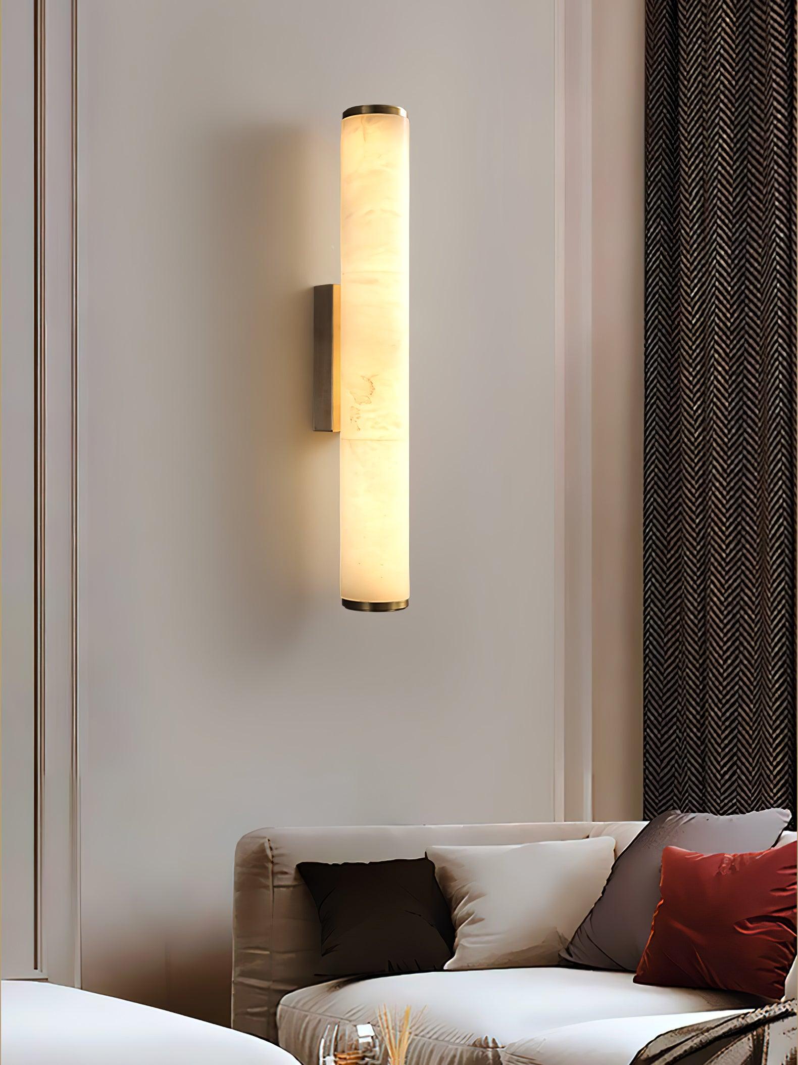 Nyvynor Rectangular Alabaster Wall Light