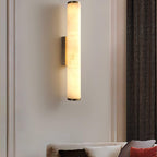 Klyr Alabaster Vertical Cylindrical Wall Lamp