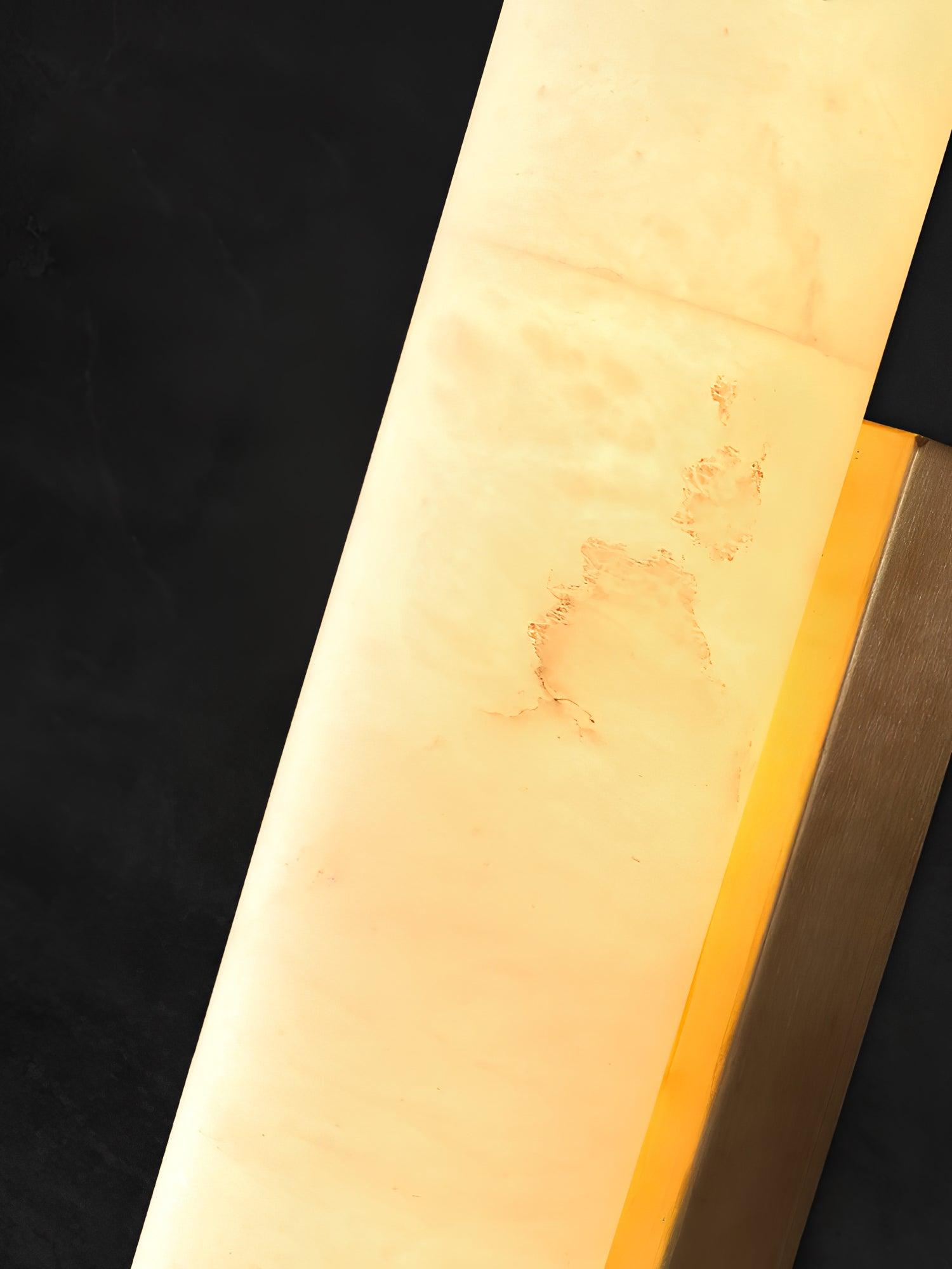 Nyvynor Rectangular Alabaster Wall Light