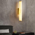 Klyr Alabaster Vertical Cylindrical Wall Lamp
