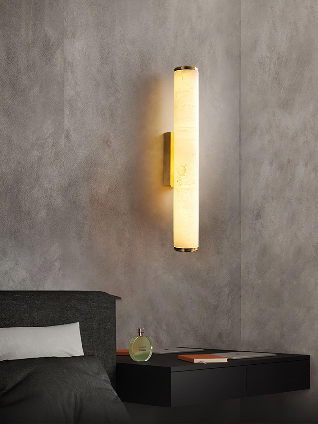 Nyvynor Rectangular Alabaster Wall Light