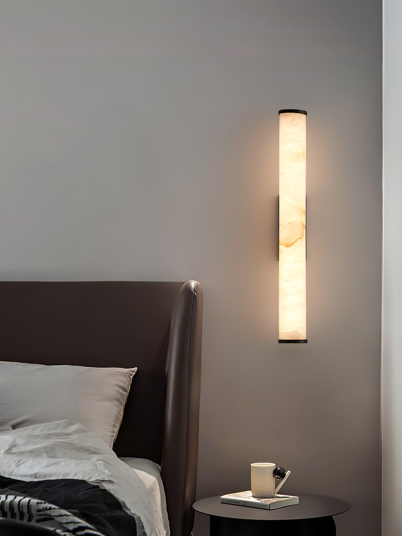 Nyvynor Rectangular Alabaster Wall Light