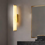 Klyr Alabaster Vertical Cylindrical Wall Lamp