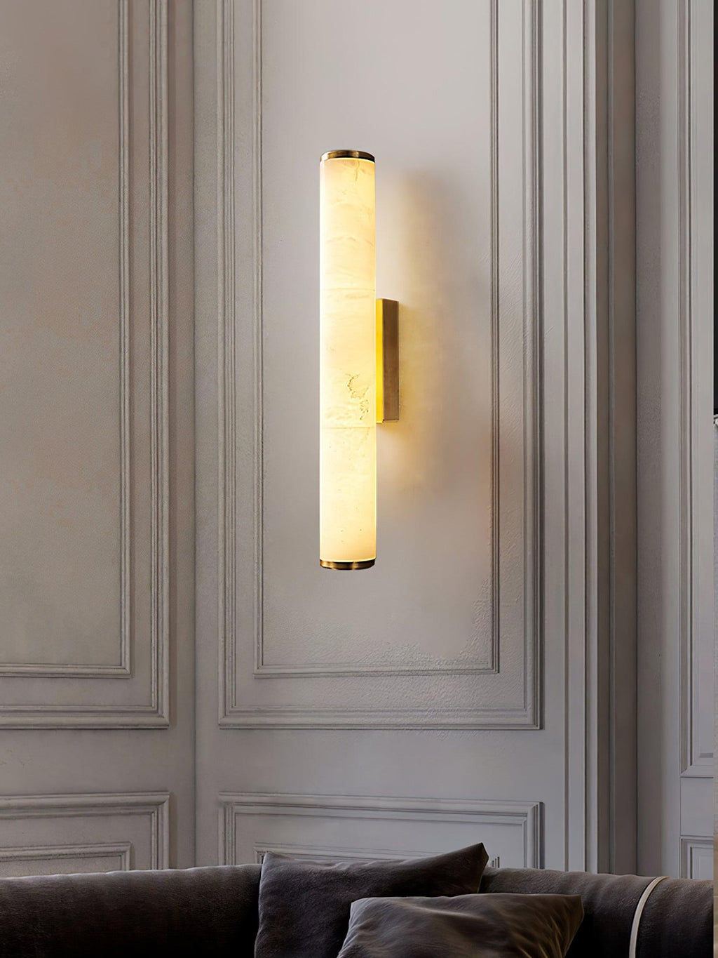 Nyvynor Rectangular Alabaster Wall Light