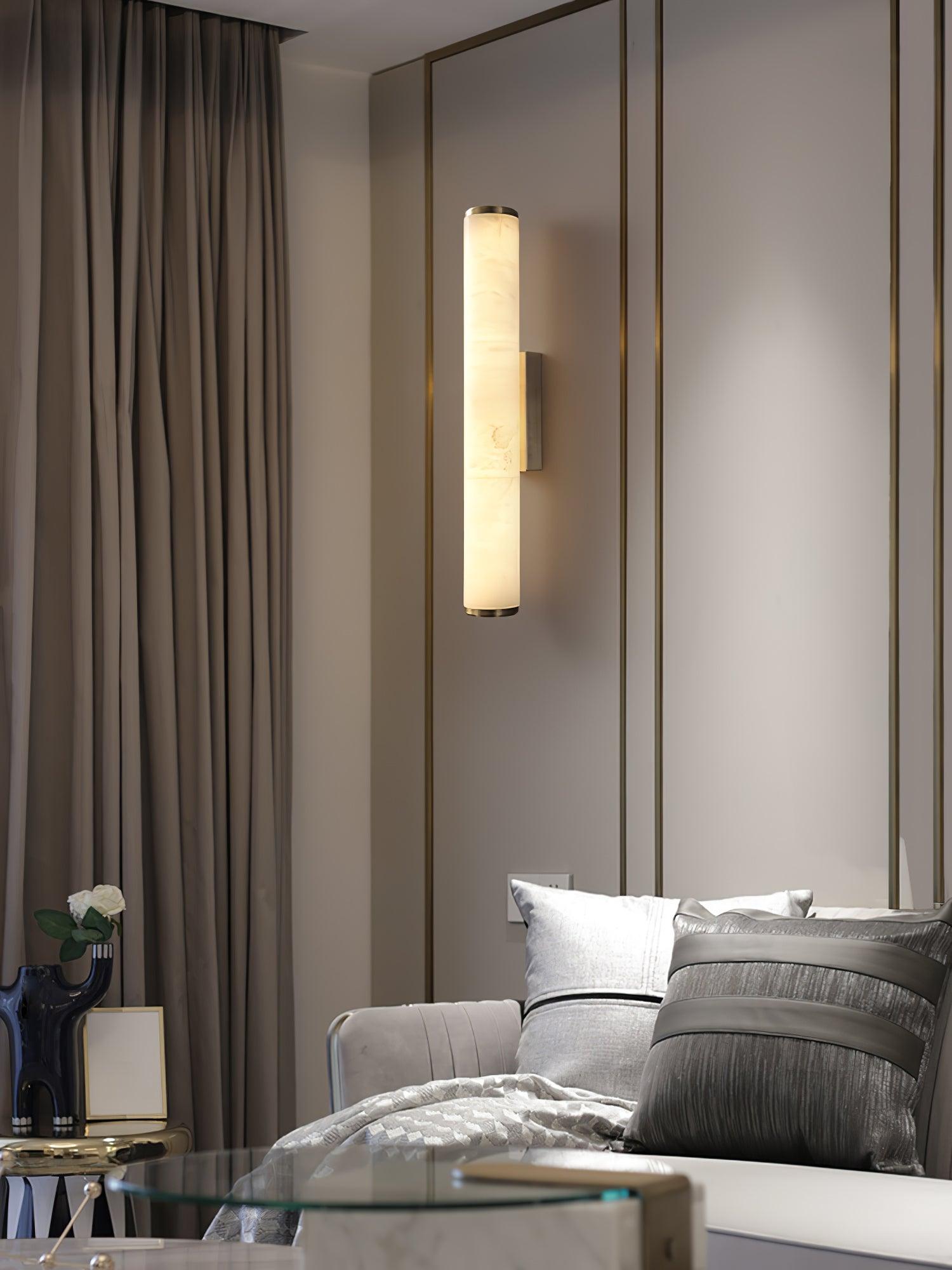 Nyvynor Rectangular Alabaster Wall Light