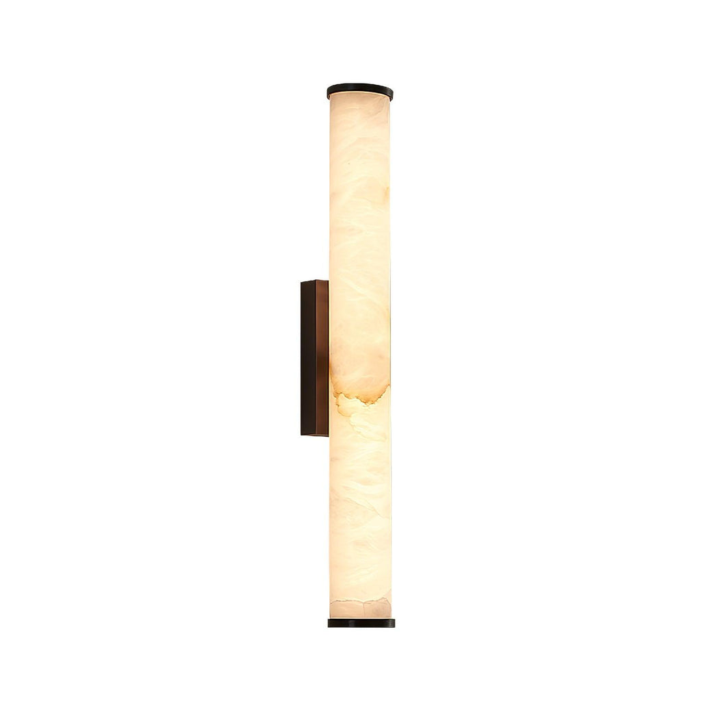 Klyr Alabaster Vertical Cylindrical Wall Lamp