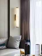 Nyvynor Rectangular Alabaster Wall Light