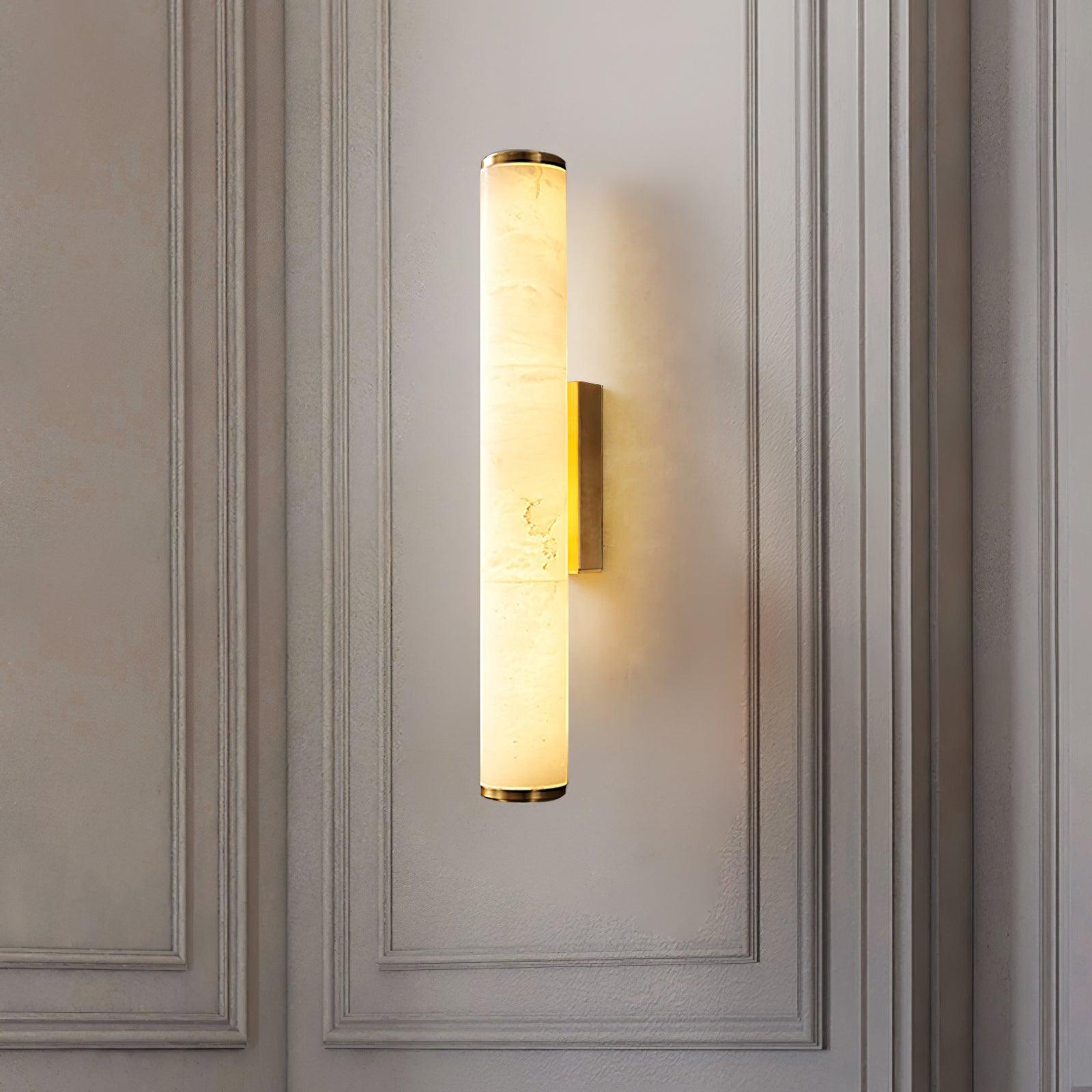 Nyvynor Rectangular Alabaster Wall Light