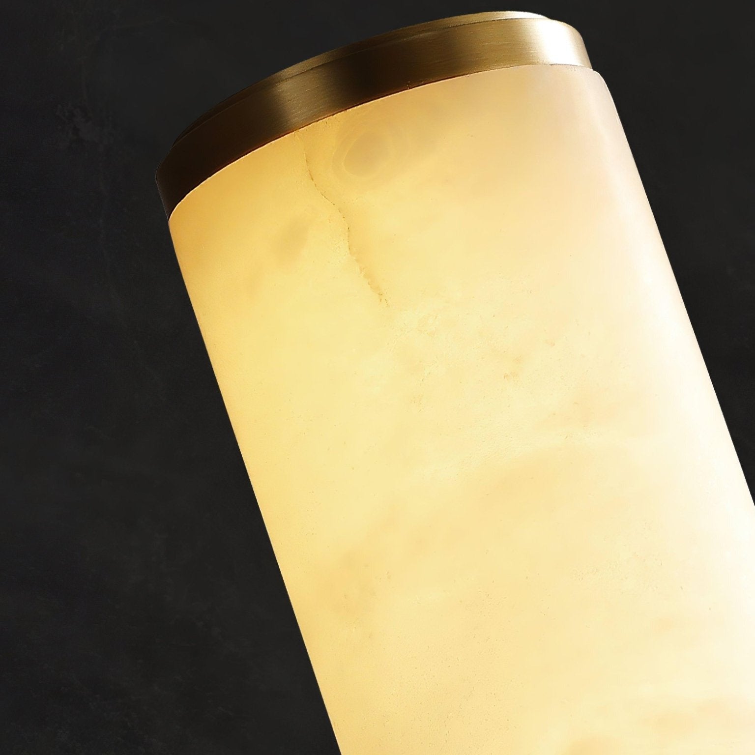 Klyr Alabaster Vertical Cylindrical Wall Lamp