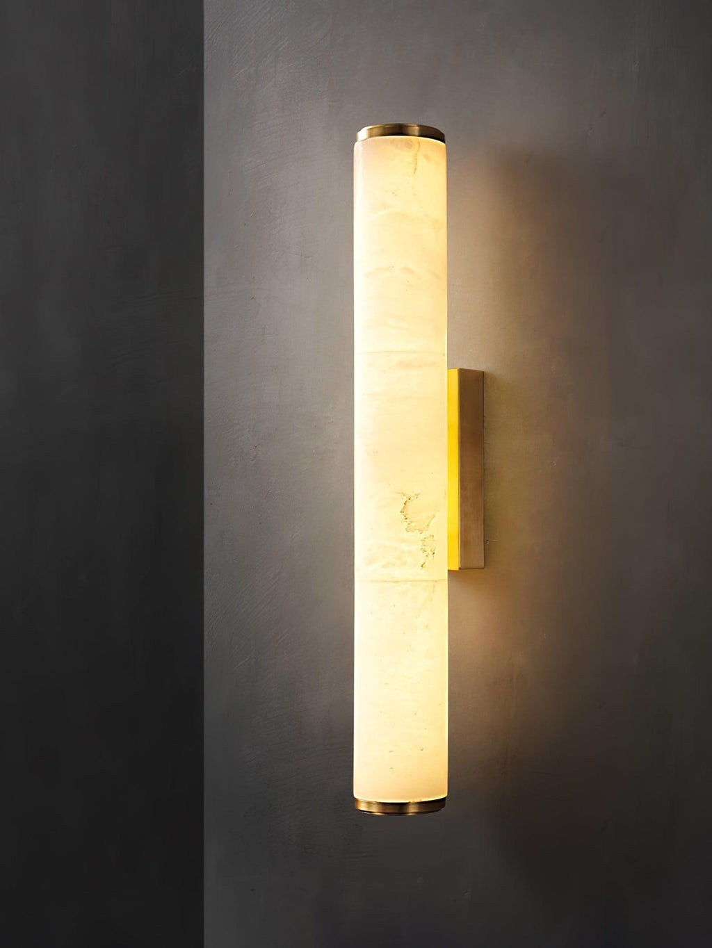 Nyvynor Rectangular Alabaster Wall Light