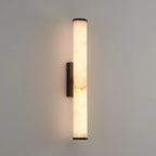 Kristy Alabaster  Vertical Cylindrical Wall Lamp