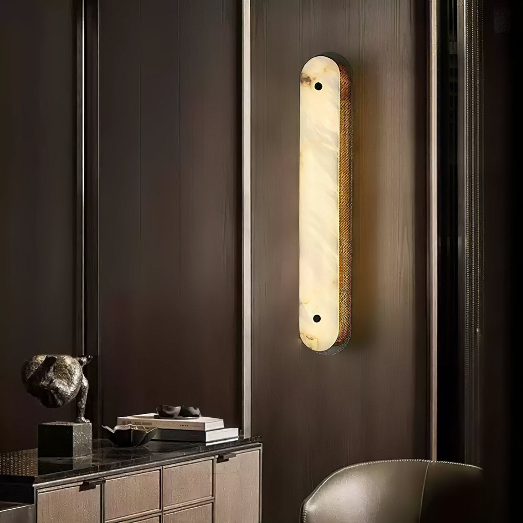 Erthee Linear Alabaster Wall Light
