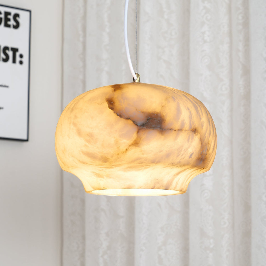 Thalia Minimalist Alabaster Pendant Light