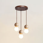 Luna  Travertine Pendant Light