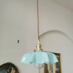 Civen Farmhouse Ruffled Pendant Light