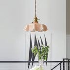 Civen Farmhouse Ruffled Pendant Light