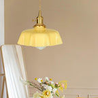 Civen Farmhouse Ruffled Pendant Light