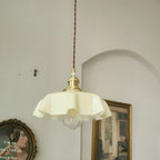 Civen Farmhouse Ruffled Pendant Light