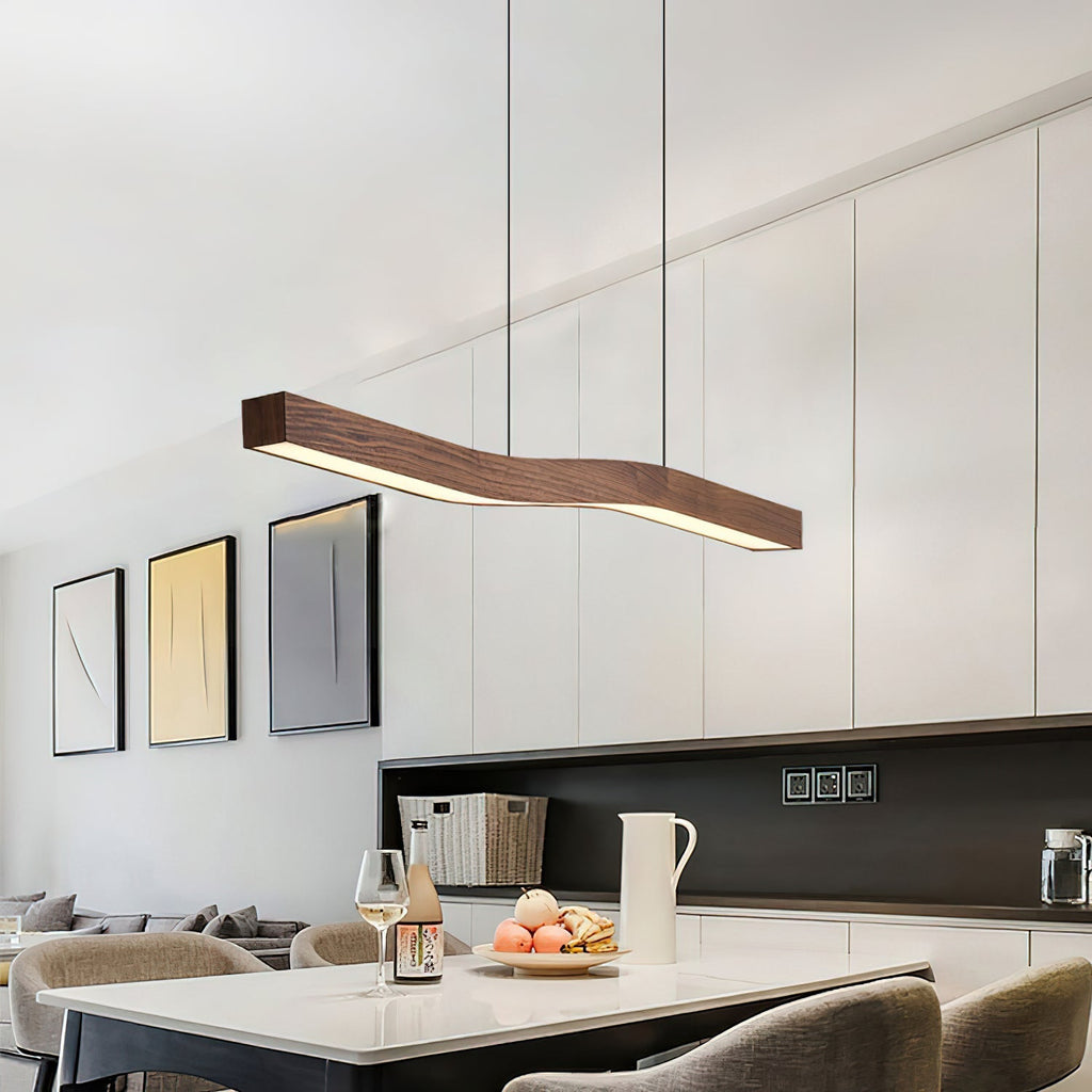Ylen Nordic Pendant Light Walnut Colour Living Room/Bedroom/Dining Room