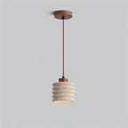 Ritta Pendant Light Travertine Ripple Shade  Wabi-Sabi