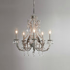 Lustra Pendant Lamp Candle Holder Crystal Beads