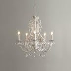 Lustra Pendant Lamp Candle Holder Crystal Beads
