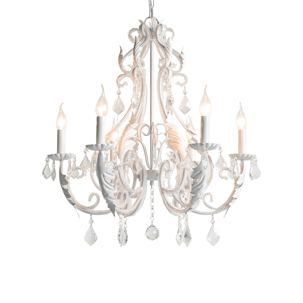 Lustra Pendant Lamp Candle Holder Crystal Beads