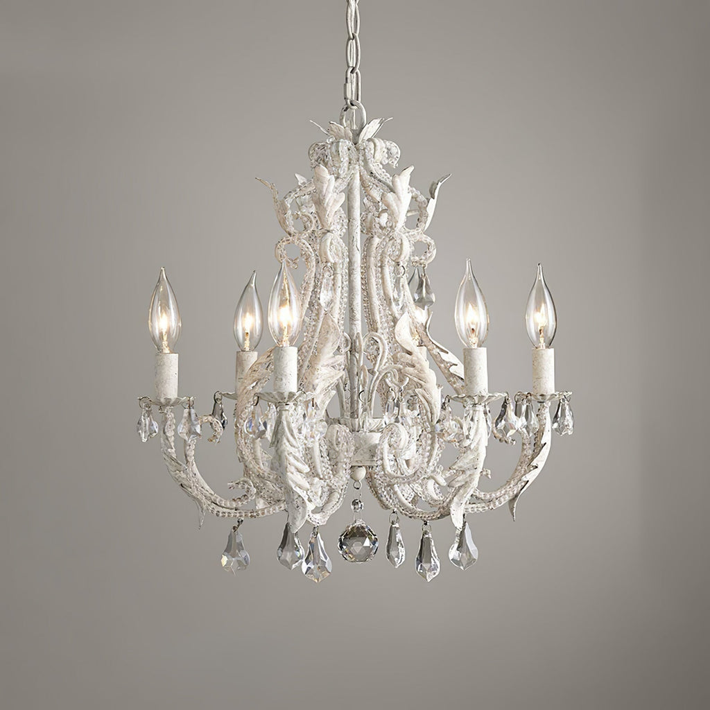 Lustra Pendant Lamp Candle Holder Crystal Beads
