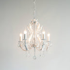 Lustra Pendant Lamp Candle Holder Crystal Beads