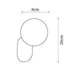Lunara Minimalist Globe Wall Sconce