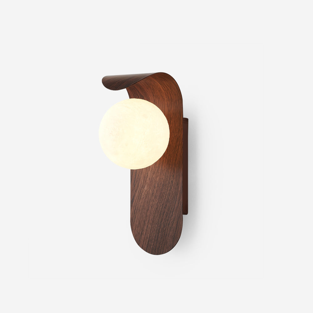Exuro Indoor Wall Lamp Wood Color / Walnut Color